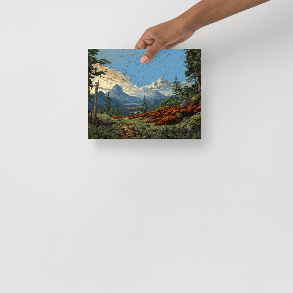 A Mountain Path Art Print