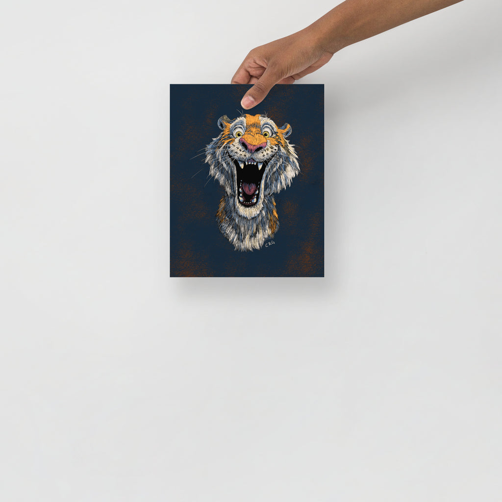 Happy Tiger Art Print
