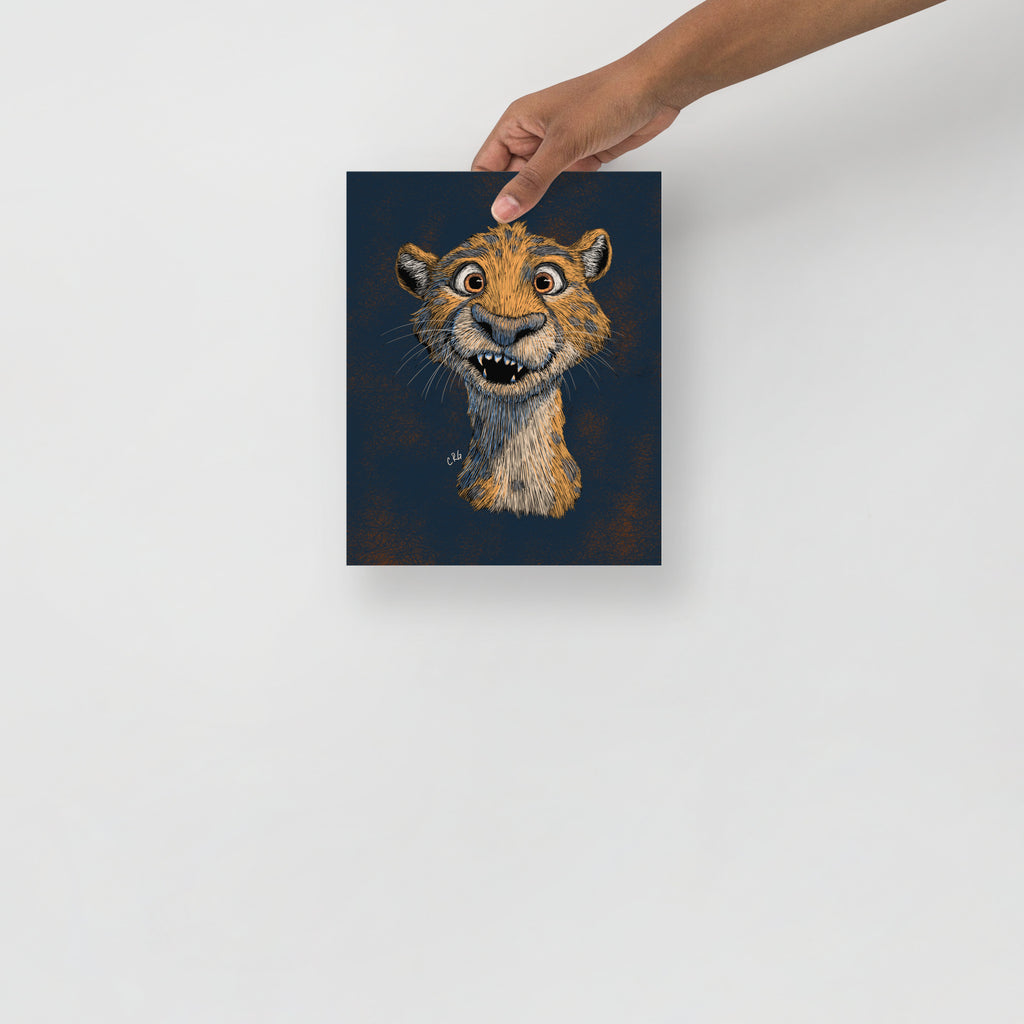 Happy Cheetah Art Print