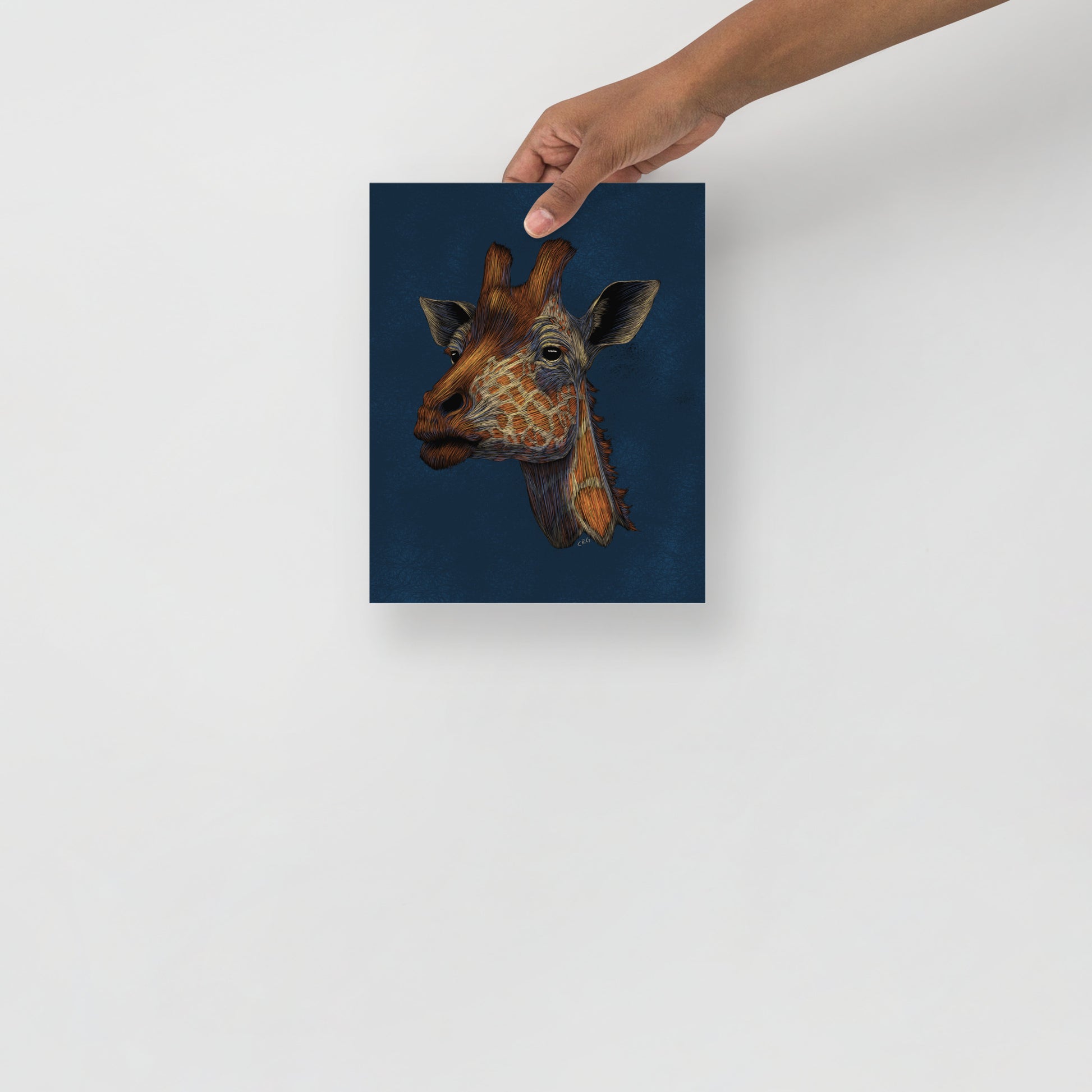 Stylized Giraffe Art Print