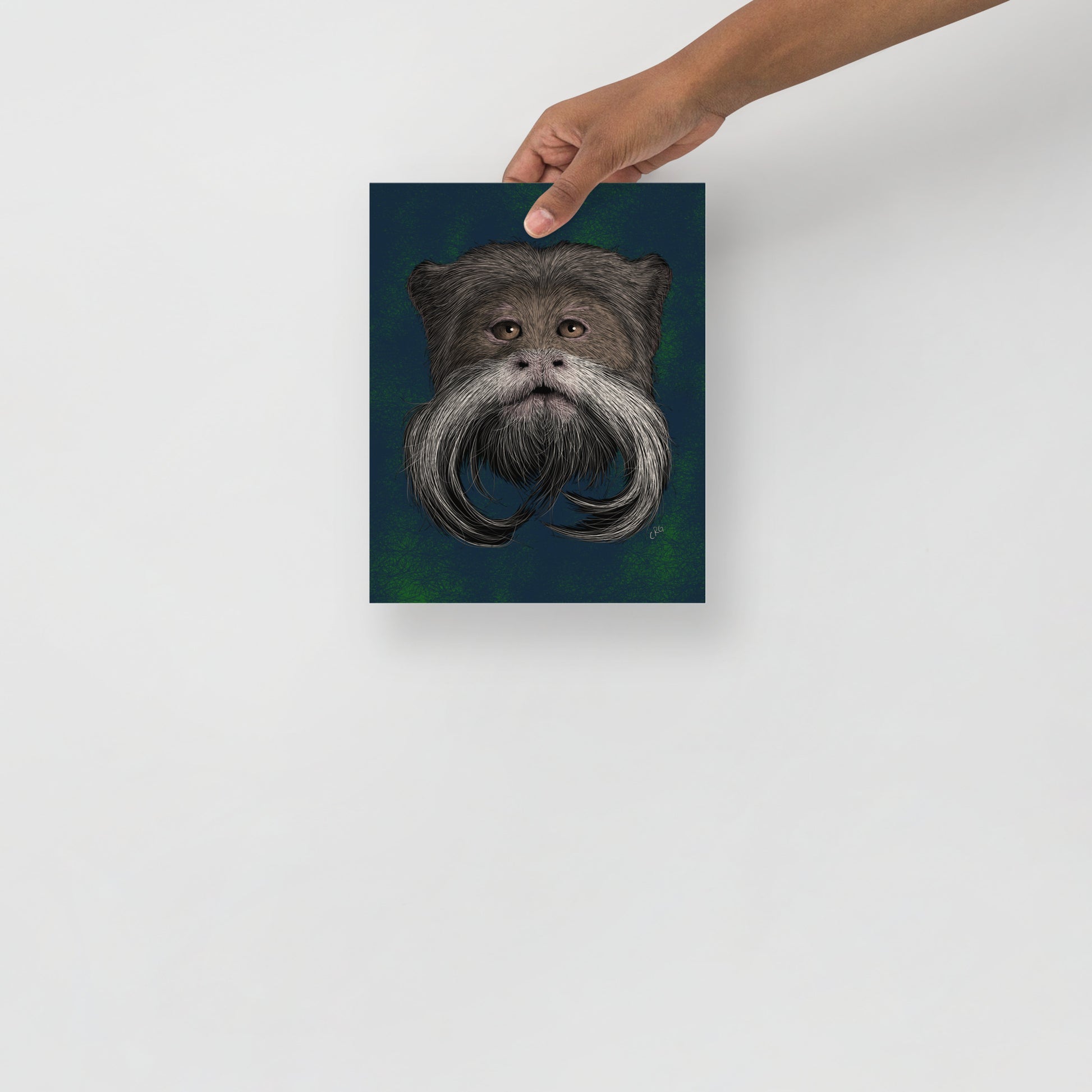 Emperor Tamarin Art Print