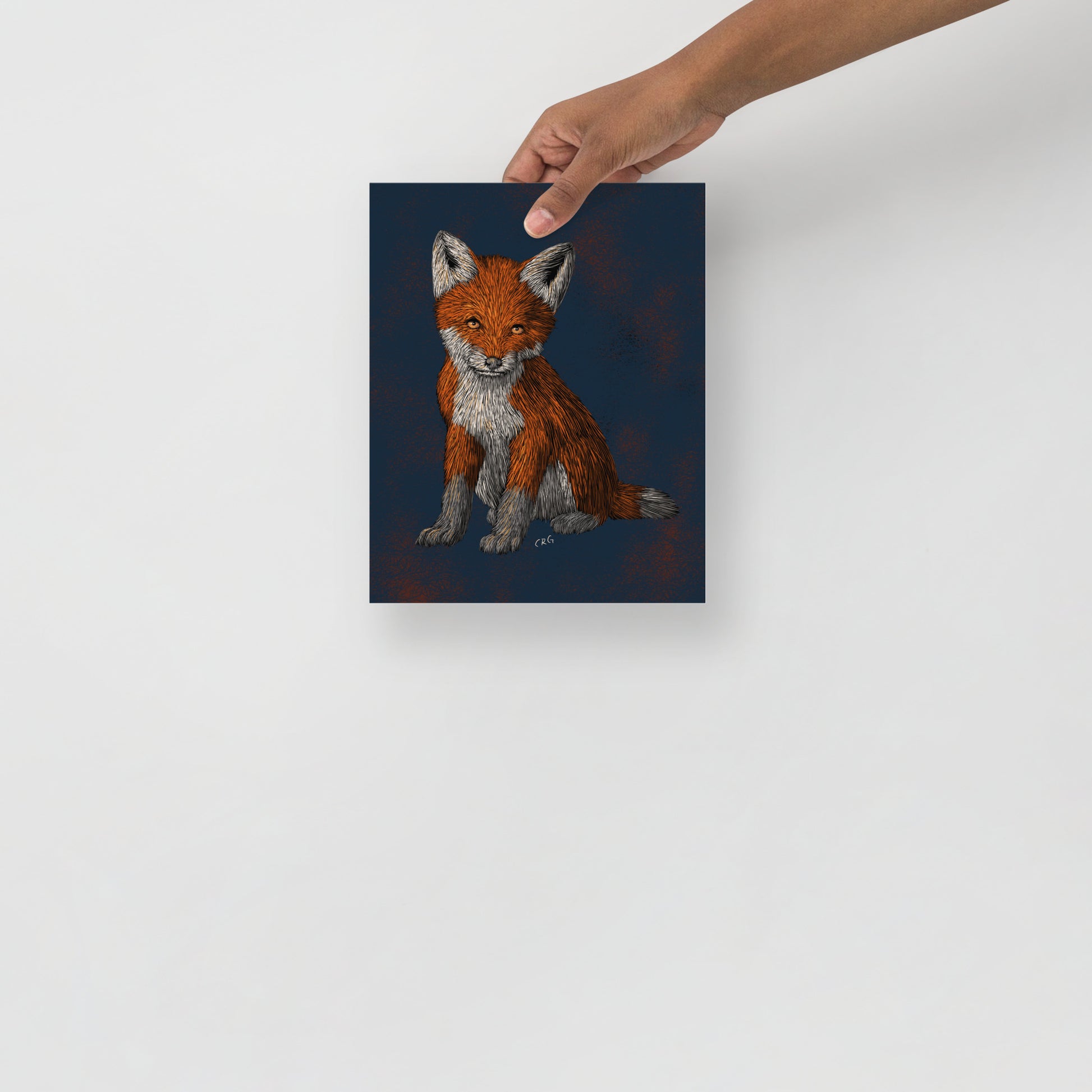 Red Fox Kit Art Print