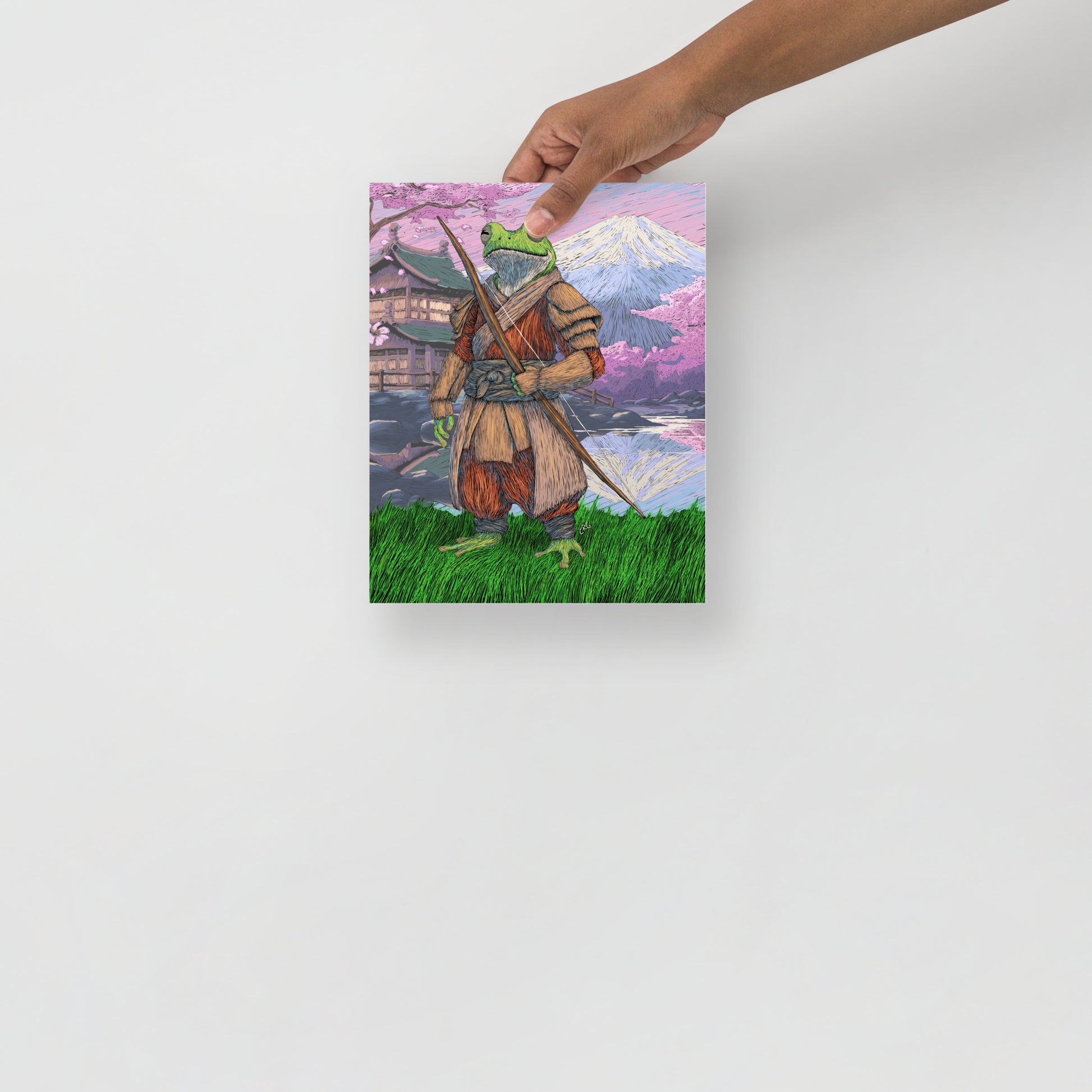 Frog Samurai Art Print