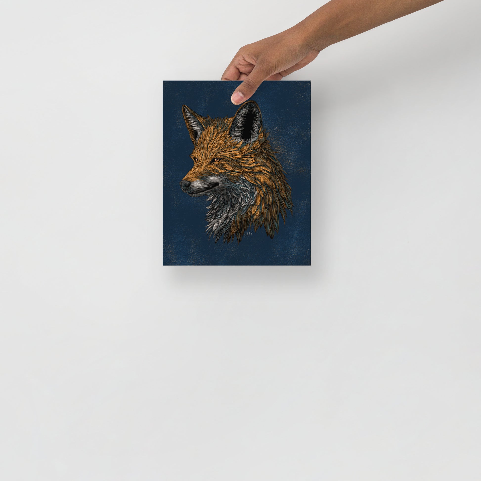 Stylized Red Fox Art Print