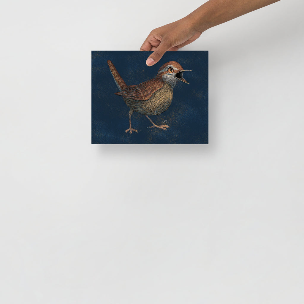 Angry Wren Art Print