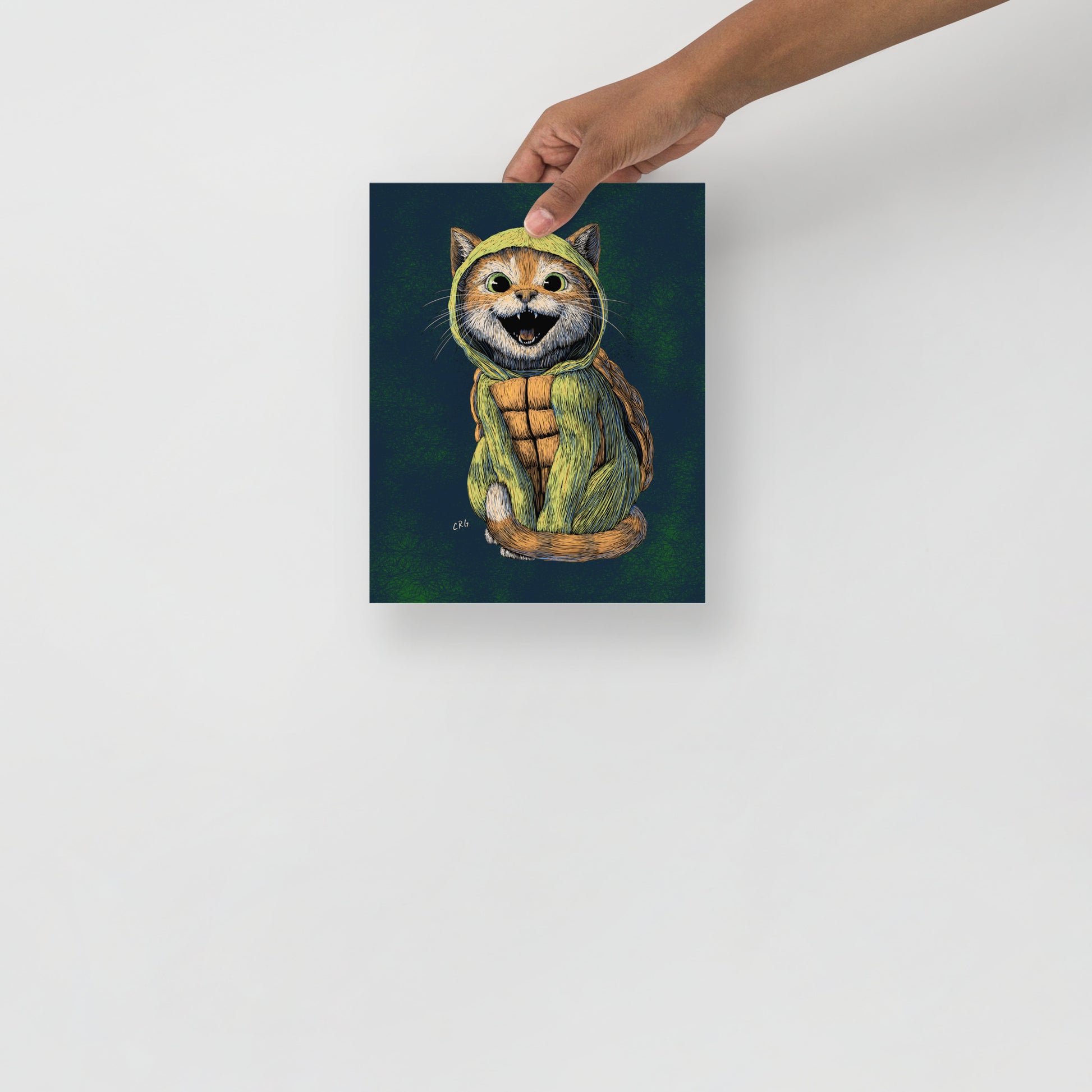 Cat Turtle Art Print