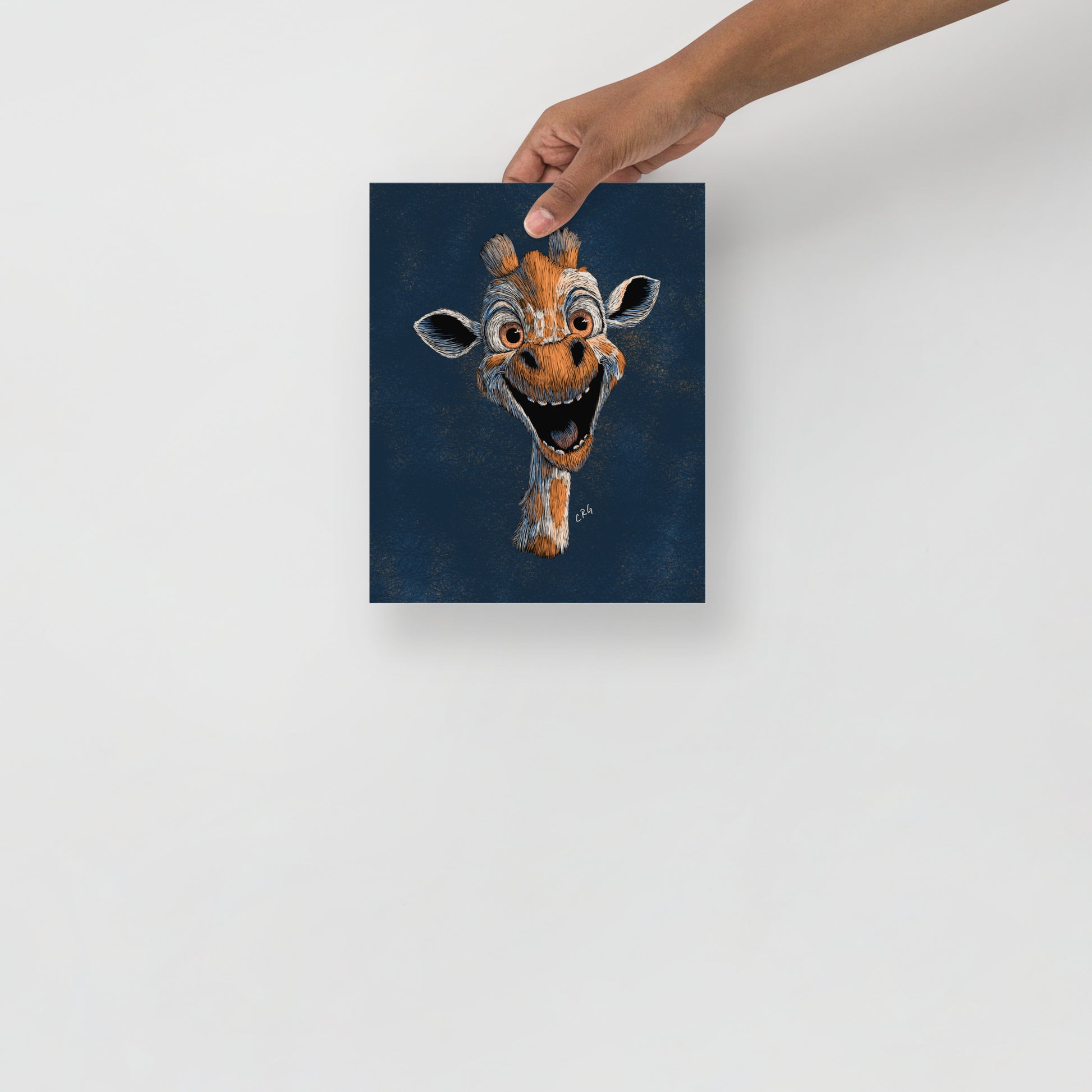 Happy Giraffe Art Print