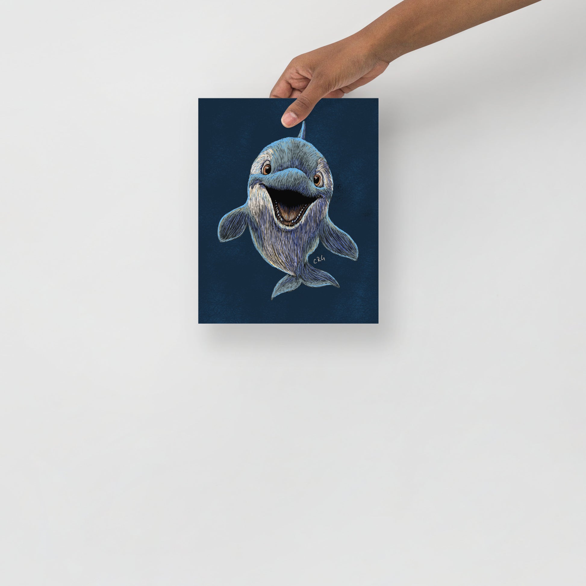 Happy Orca Art Print