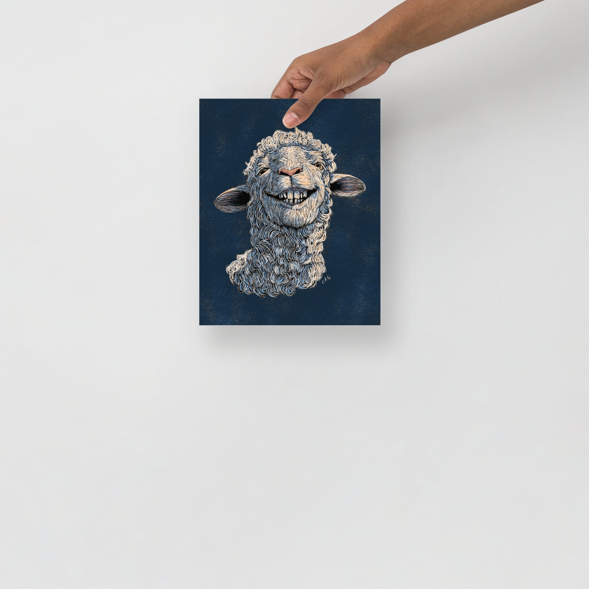 Happy Sheep Art Print