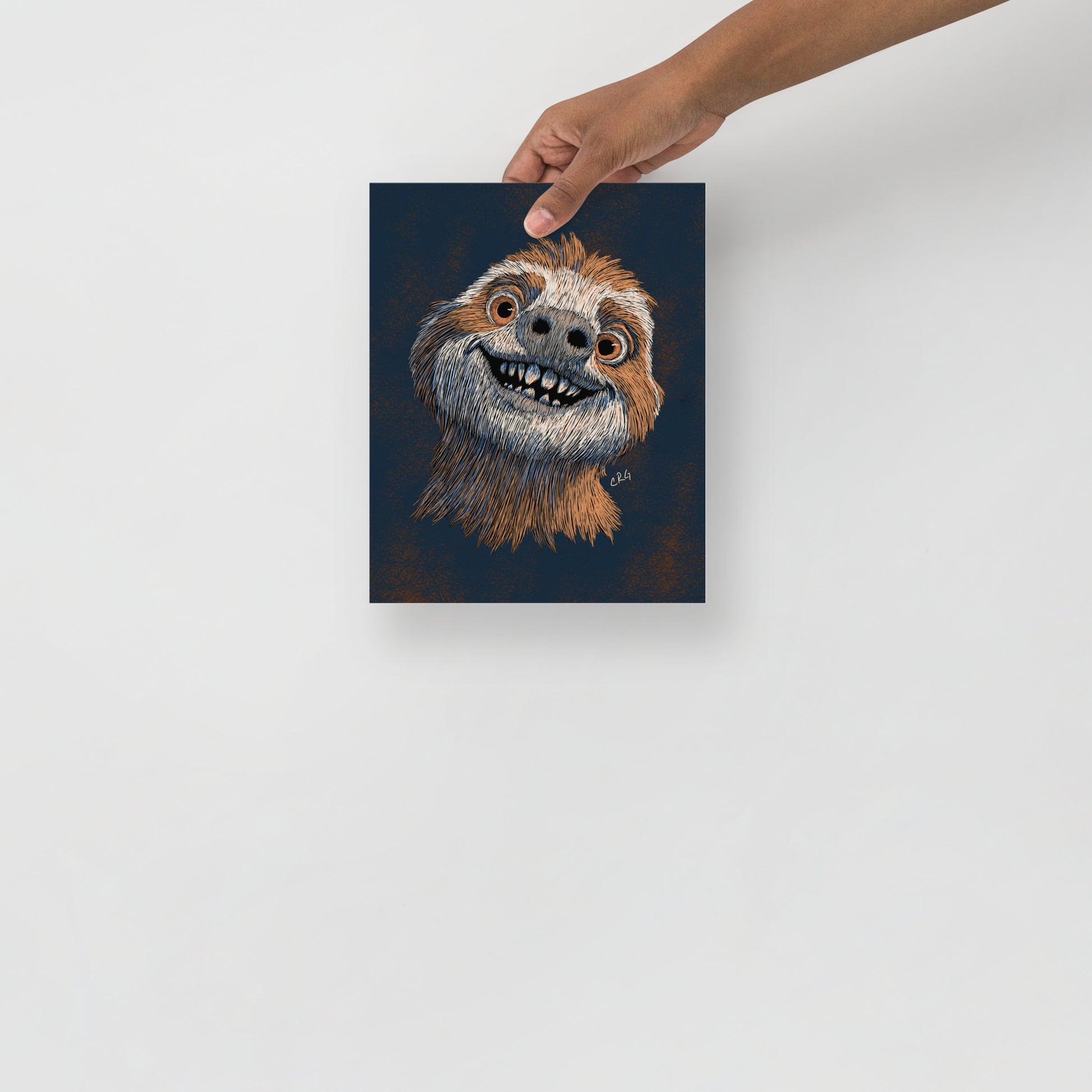 Happy Sloth Art Print