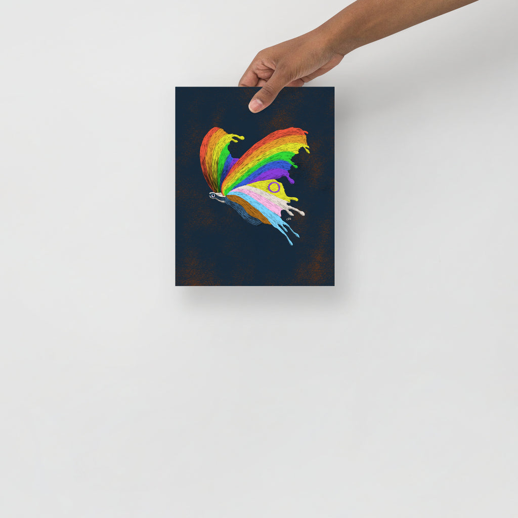 Pride Butterfly Art Print