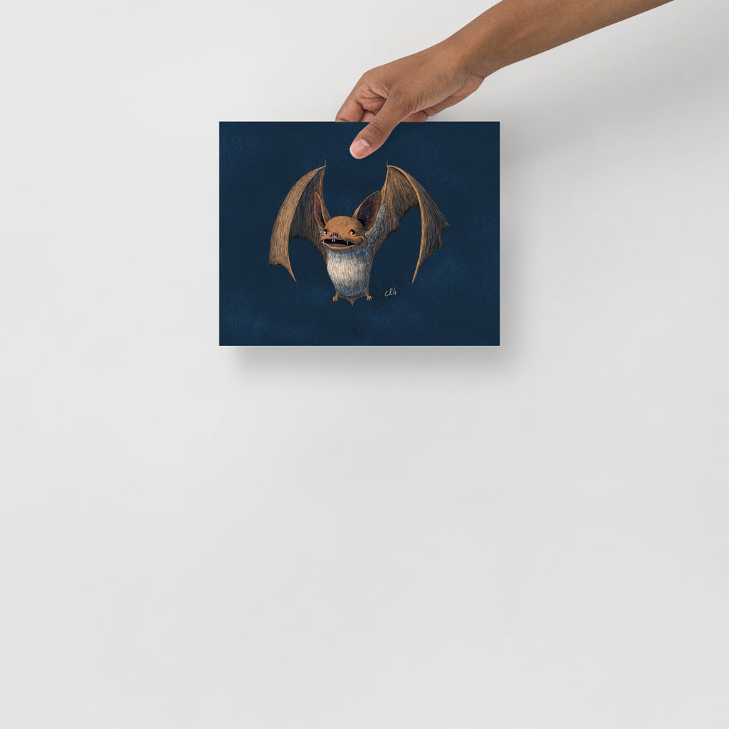 Happy Bat Art Print