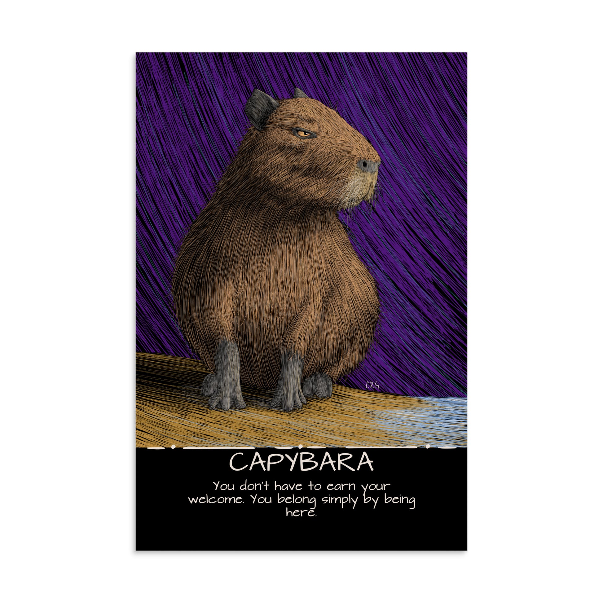 Capybara Art Print