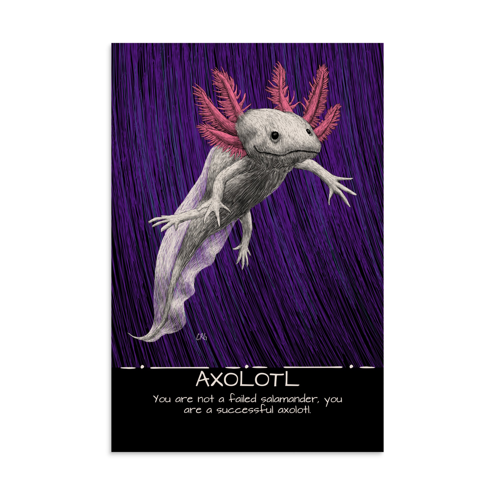 Axolotl Art Print