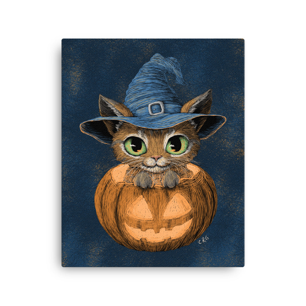 Cat Witch in a Pumpkin, 2024