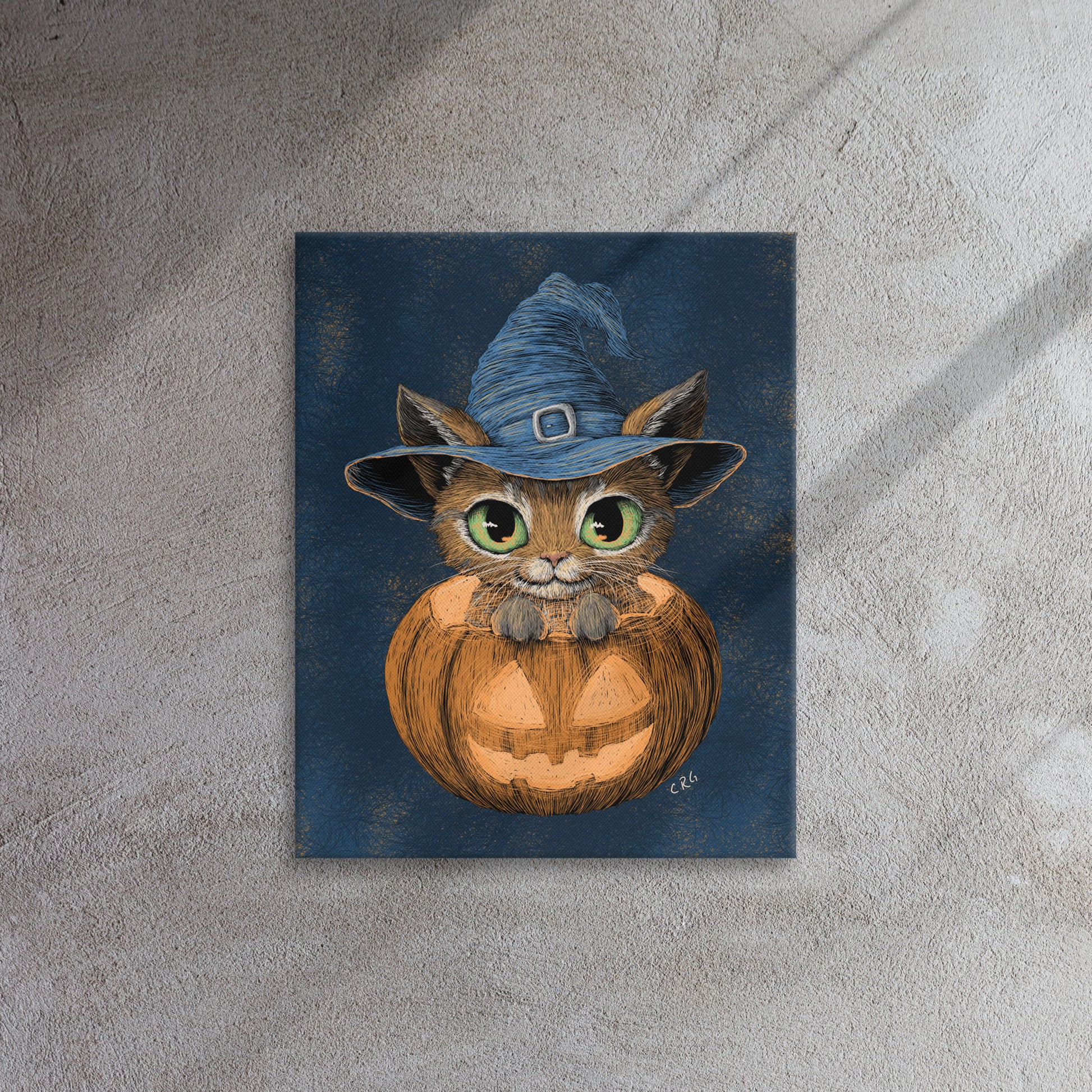 Cat Witch in a Pumpkin, 2024