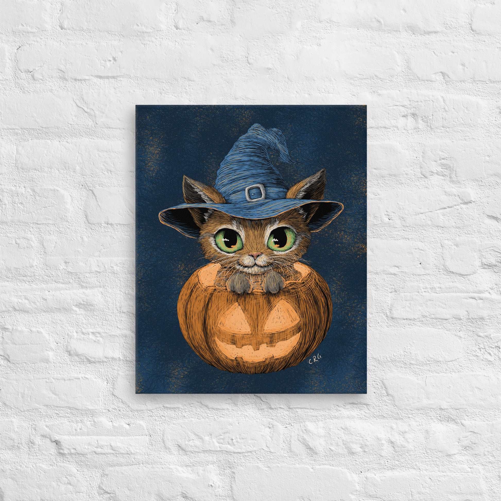 Cat Witch in a Pumpkin, 2024