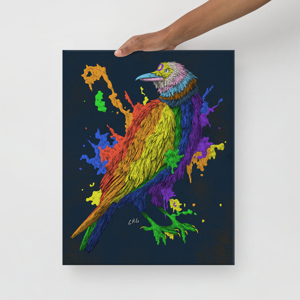Ink Splatter Pride Raven, 2025
