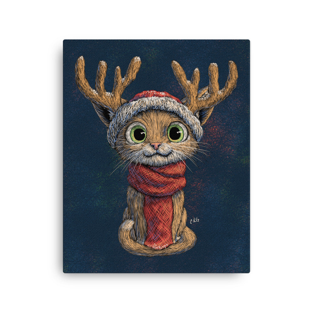 Cat with Reindeer Antler Hat, 2024