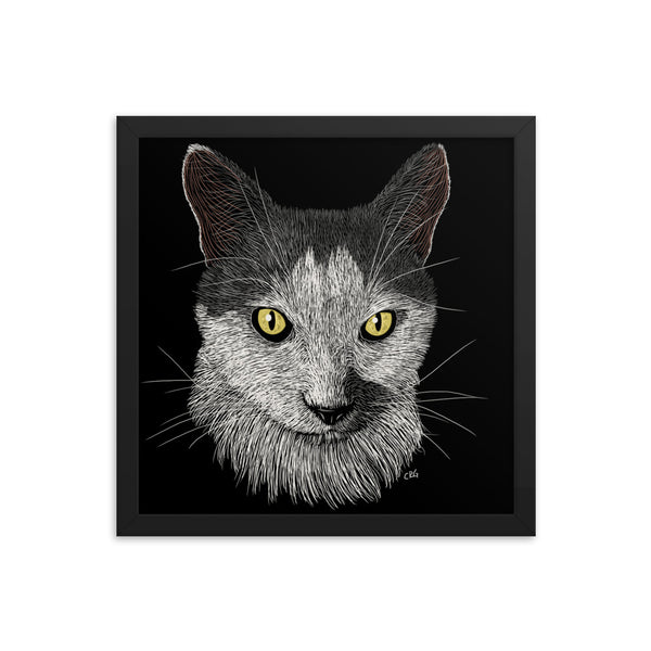 Custom Pet Framed Art Poster (Up to 1 Pet/Figure)