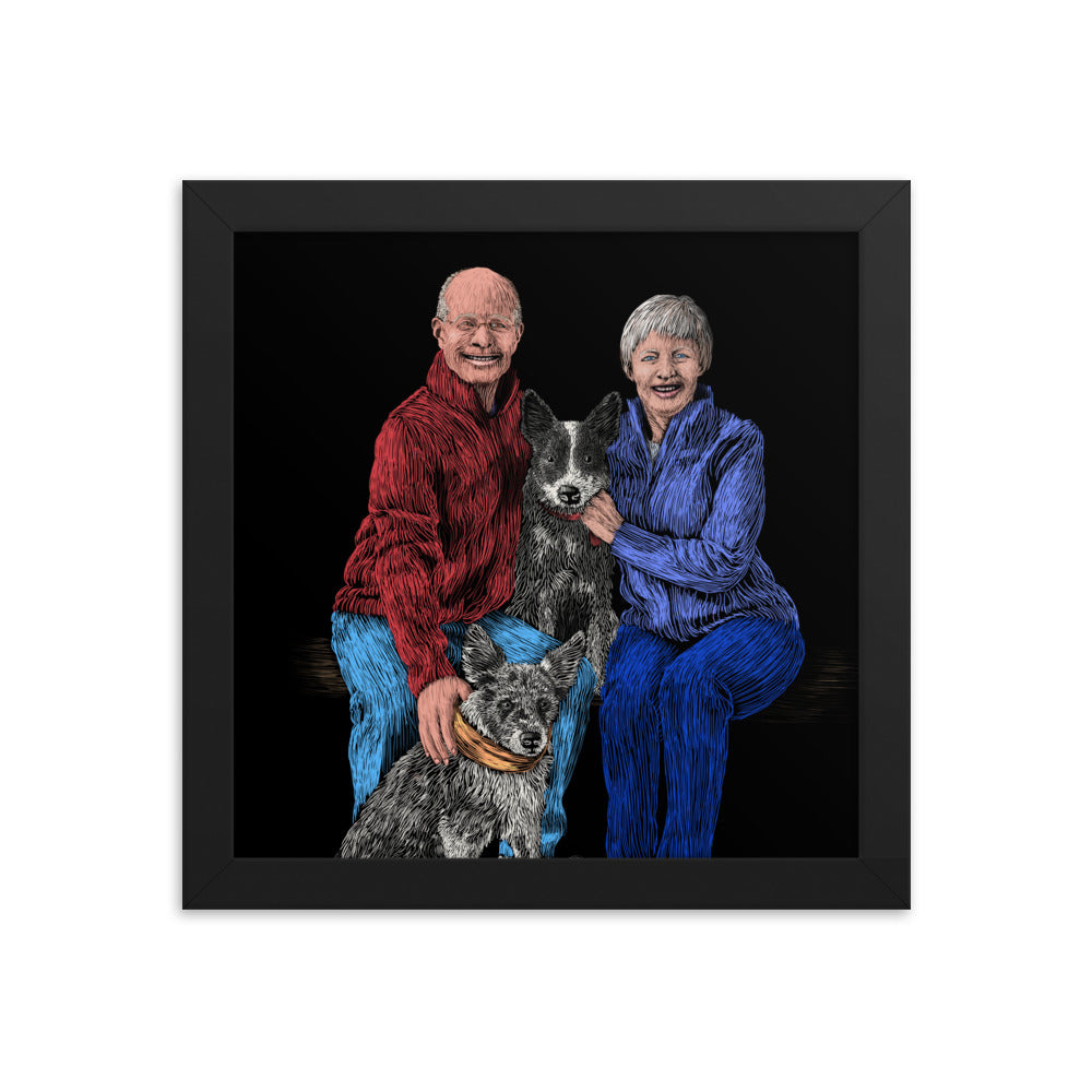 Custom Pet Portraits (Up to 4 Pets/Figures)