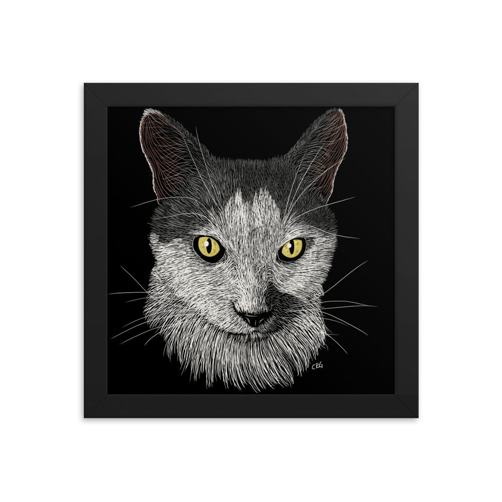 Custom Pet Framed Art Poster (Up to 1 Pet/Figure)