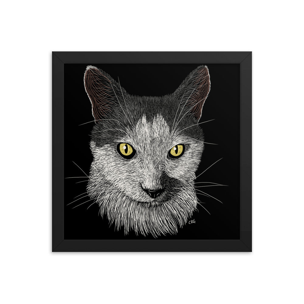 Custom Pet Framed Art Poster (Up to 1 Pet/Figure)