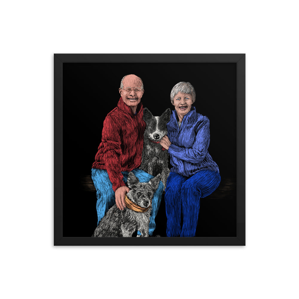 Custom Pet Portraits (Up to 4 Pets/Figures)